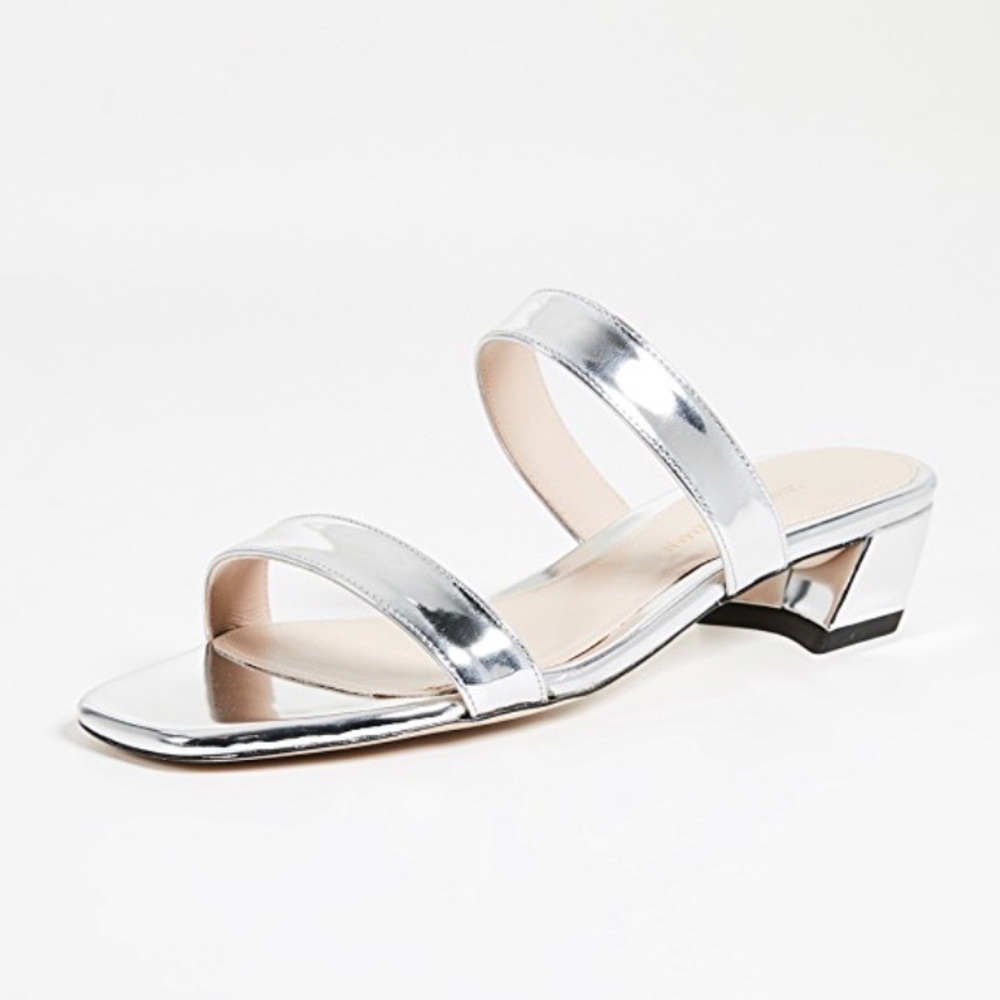 Stuart Weitzman “The Ava” Sandal Size 9 Silver NEW
